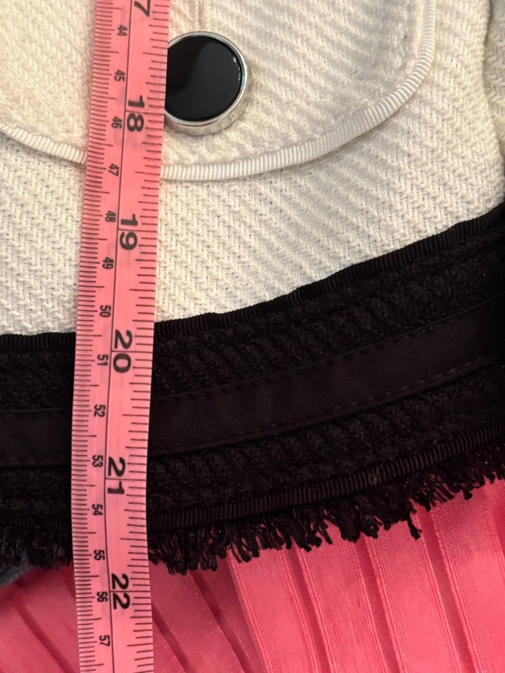 White House Black Market Black White Striped Open Front Blazer Jacket Size 8 - Picture 12 of 14